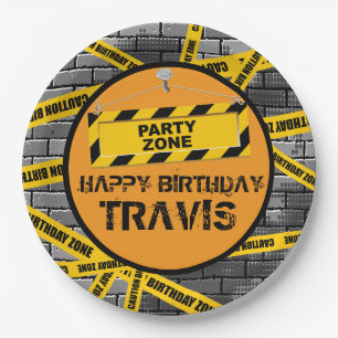 Party Zone, Birthday Party 9 Inch Paper Plate