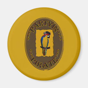 PARTYIN' PIRATE MAGNET