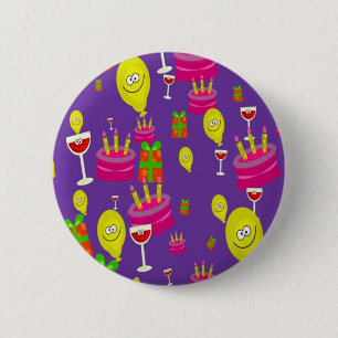 Partytime 6 Cm Round Badge