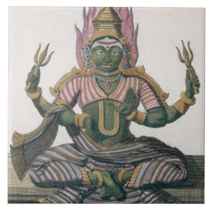 Parvati, from 'Voyage aux Indes et a la Chine' by Tile