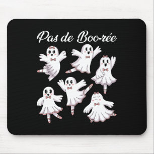 Pas De Boo-re Ballerina Funny Ghost Halloween Spoo Mouse Pad