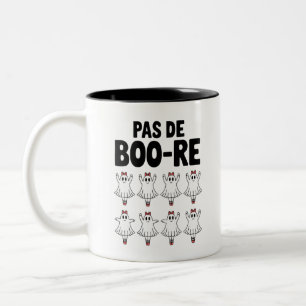 Pas de Boo-re Ballerina Ghost Halloween Spooky Two-Tone Coffee Mug