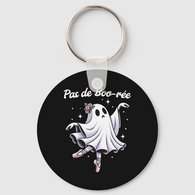 Pas De Boo-rée Ballet Dancer Ghost Dance Teacher H Key Ring (Front)