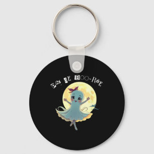 Pas De Boo-rée Funny Ballet Ghost Halloween Dance Key Ring
