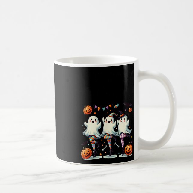 Pas De Boo-rée Funny Ballet Ghosts Halloween Dance Coffee Mug (Right)