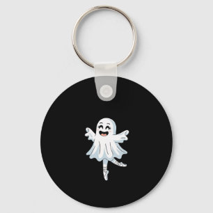 Pas De Boo-rée Funny Ballet Ghosts Halloween Dance Key Ring