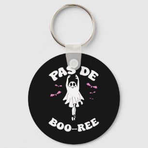 Pas De Boo-rée Funny Ballet Ghosts Halloween Dance Key Ring