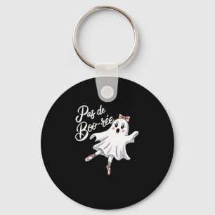 Pas De Boo-rée Funny Ballet Ghosts Halloween Dance Key Ring