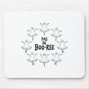 Pas De Boo-rée Funny Ballet Ghosts Halloween Dance Mouse Pad