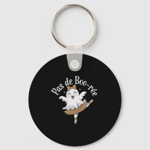 Pas De Boo-rée Funny Byllet Ghosts Halloween Dance Key Ring