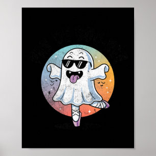 Pas De Boo Ree Funny Ghost Dance Ballet Halloween  Poster