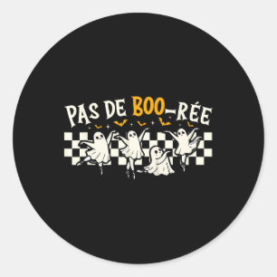 Pas De Boo-rée Ghost Ballet Dancer Halloween Dance Classic Round Sticker