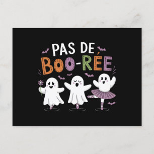 Pas de BOO-ree Ghost Ballet Dancer Teacher  Postcard
