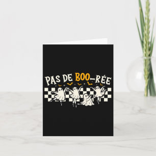 Pas De Boo-rée Ghost Byllet Dancer Halloween Dance Card