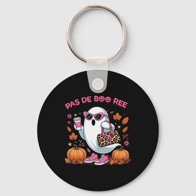 Pas De Boo Ree Halloween Spooky  Key Ring (Front)