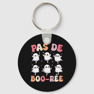 Pas De Boo-rée Spooky Halloween Ghost Ballet Dance Key Ring
