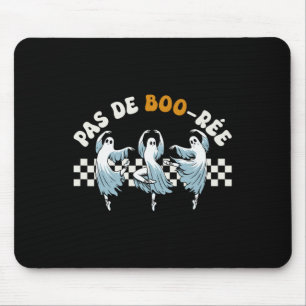 Pas De Boo-rée Spooky Halloween Ghost Ballet Dance Mouse Pad