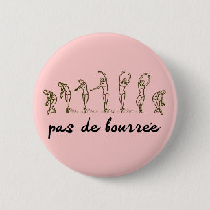 pas de Bourree 6 Cm Round Badge