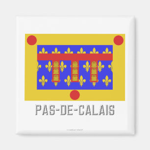 Pas-de-Calais flag with name Magnet