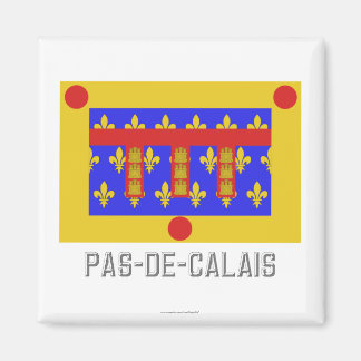 Pas-de-Calais flag with name Magnet