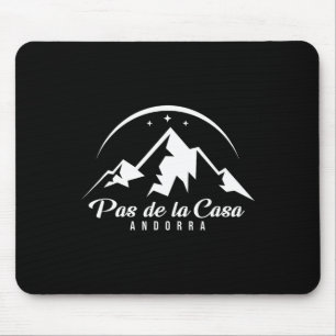 Pas De La Casa Andorra Ski Resort Skiing Snowboard Mouse Pad
