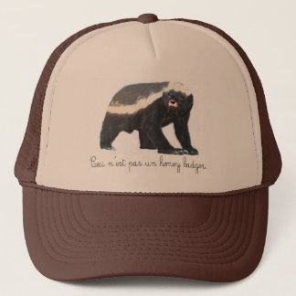 Pas Un Honey Badger Trucker Hat