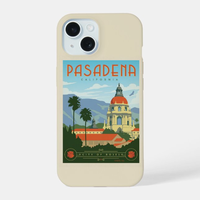 Pasadena, CA iPhone 15 Case (Back)