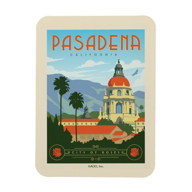 Pasadena, CA Magnet (Vertical)