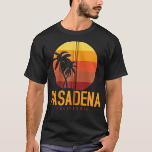 Pasadena California Retro Gift Zip T-Shirt