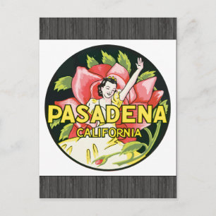 Pasadena California, Vintage Postcard