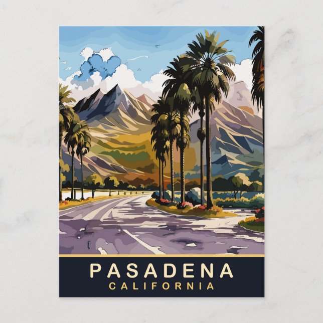 Pasadena, Residental Area, California Postcard (Front)