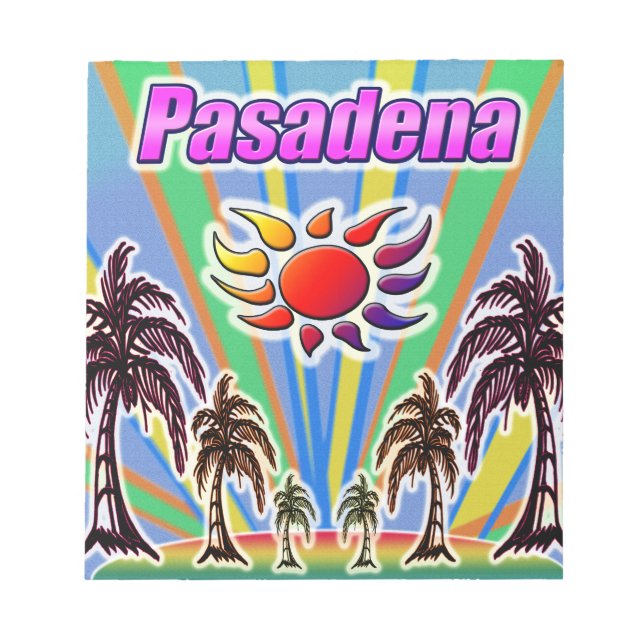 Pasadena Summer Love Notepad (Front)