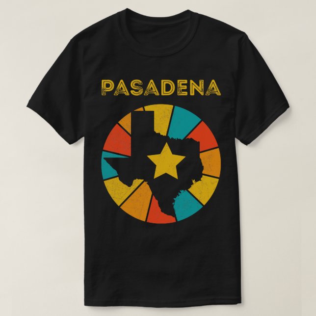 Pasadena Texas Vintage Distressed Souvenir T-Shirt (Design Front)