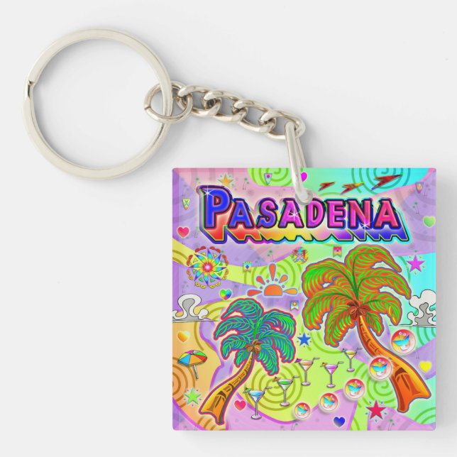 Pasadena Vacation Target Keychain (Front)