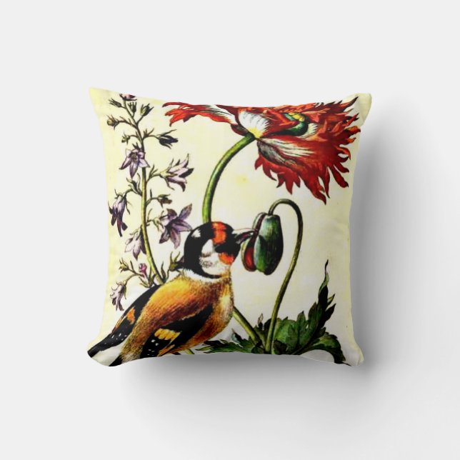 Pasari - Maria Sibylla Merian botanical art Cushion (Front)