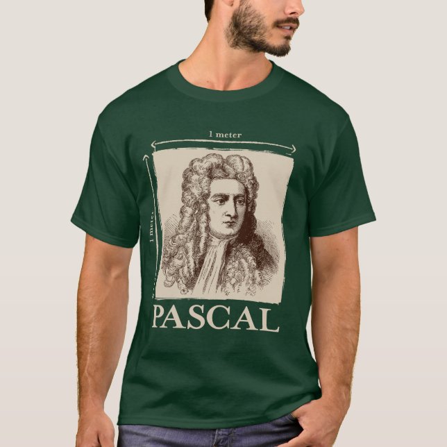 Pascal = 1 newton per square metre math joke T-Shirt (Front)