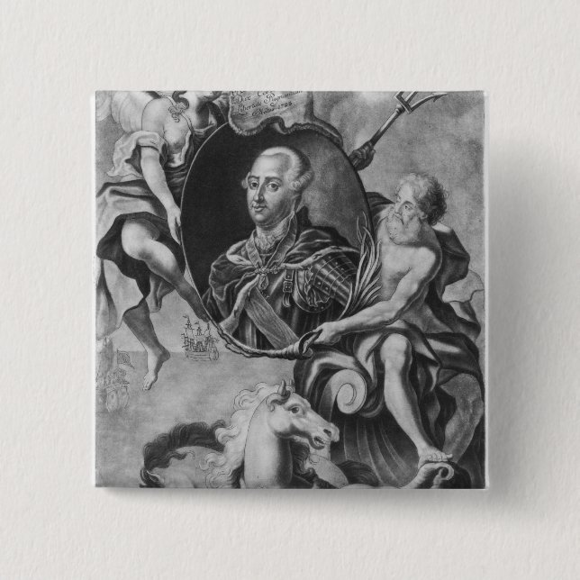 Pascal Paoli 15 Cm Square Badge (Front)