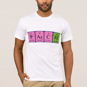 Pascal periodic table name shirt