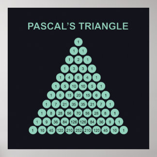 Pascal's Triangle Poster