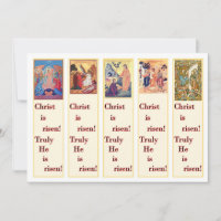 Pascha (Orthodox Easter) set of cut out bookmarks