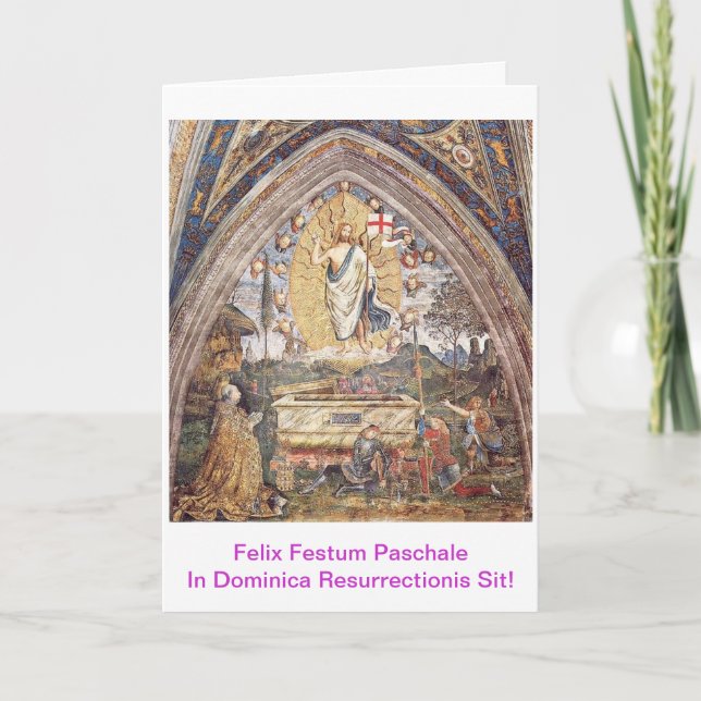 Paschalis Scida In Dominica Resurrectionis Card (Front)