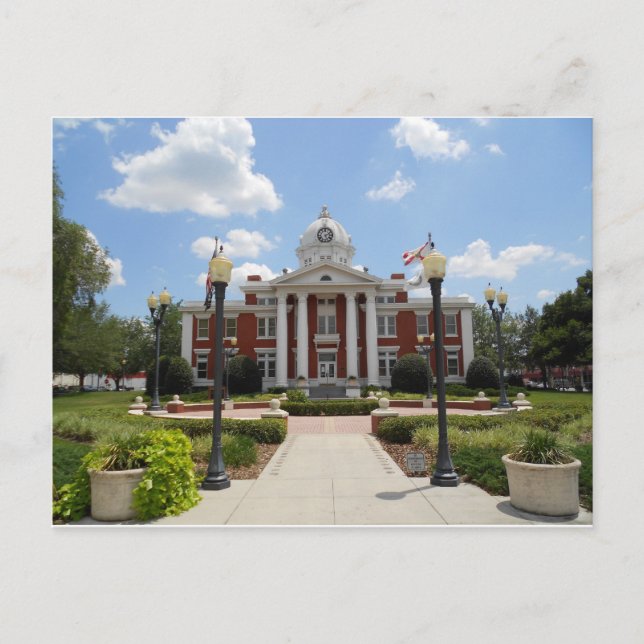 Pasco County Court House Florida Postcard (Front)