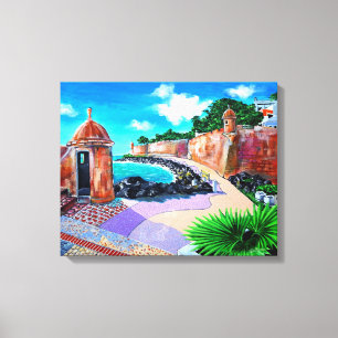 Paseo de la Princesa, SJ Puerto Rico - Canvas Print
