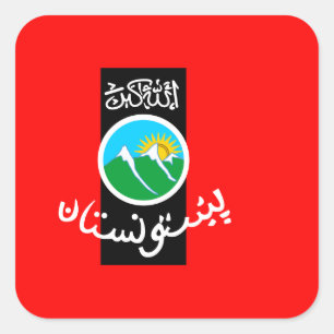 pashtunistan square sticker