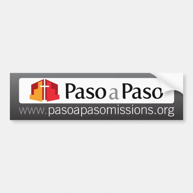 Paso a Paso Missions Support Bumper Sticker (Front)