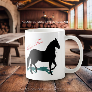 Paso Fino Black Horse Silhouette Coffee Mug