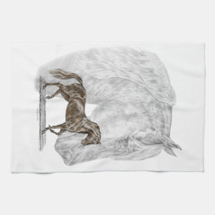 Paso Fino Horse Art Tea Towel