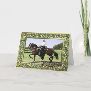 Paso Fino Horse Blank Christmas Card