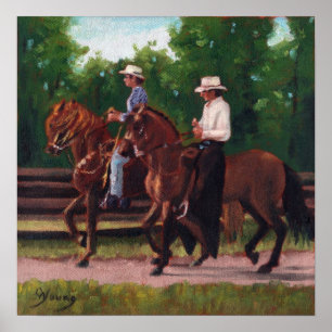Paso Fino Horses Poster Print