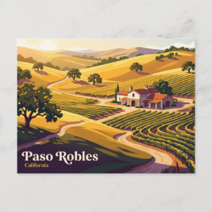 Paso Robles California Central Coast Postcard